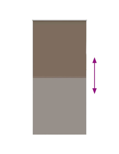 Tenda a Rullo Oscurante 105x210 cm Larghezza Tessuto 100,7 cm