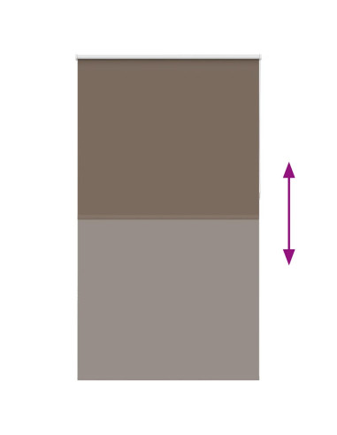 Tenda a Rullo Oscurante 125x210 cm Larghezza Tessuto 121,6 cm