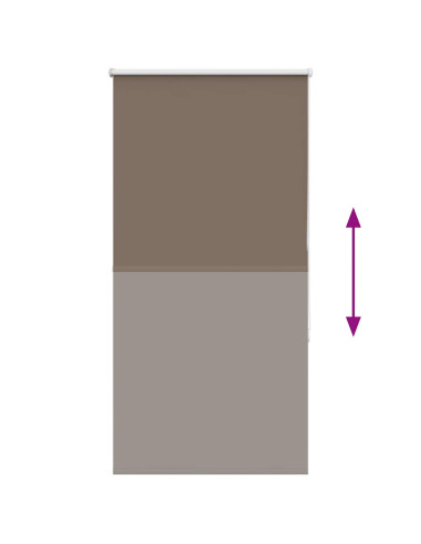 Tenda a Rullo Oscurante 65x130 cm Larghezza Tessuto 60,7 cm