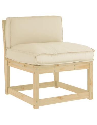 Cuscino Beige 80 x 40 x 12 cm Tessuto Oxford