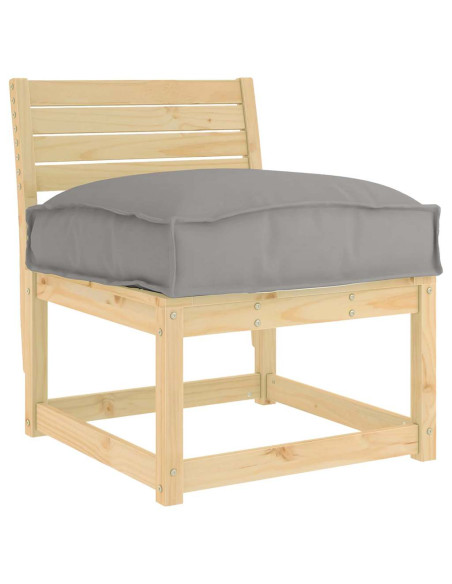 Cuscino Grigio 60 x 40 x 8 cm Tessuto Oxford