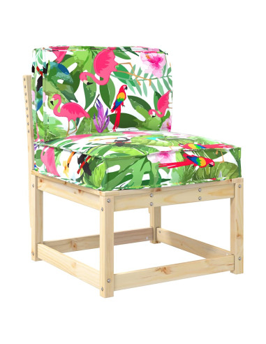 Set di Cuscini per Pallet Floreale 2 pcs Giungla Tropicale