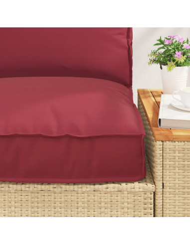 Set di Cuscini per Pallet 2 pcs Beige Tessuto Oxford