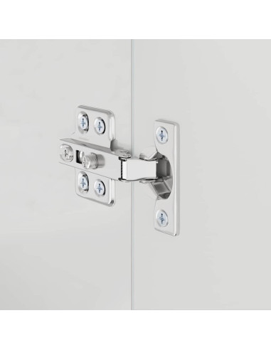 Set di Armadi da Bagno TULUM Bianco Lucido 60 x 34 x 63 cm