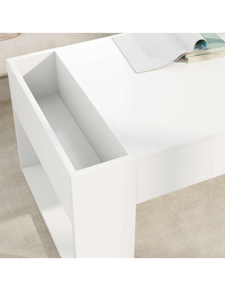 Tavolino da salotto Bianco 110 x 50 x 41 cm Legno multistrato