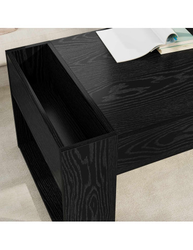 Tavolino da salotto Rovere Nero 110 x 50 x 41 cm