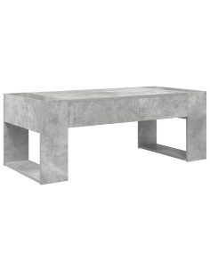 Tavolino da salotto Grigio cemento 110 x 50 x 41 cm 2