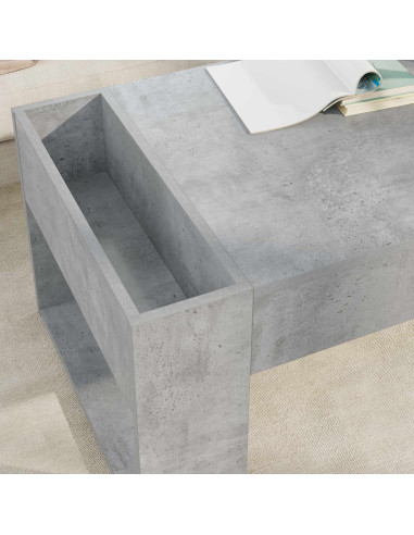 Tavolino da salotto Grigio cemento 110 x 50 x 41 cm