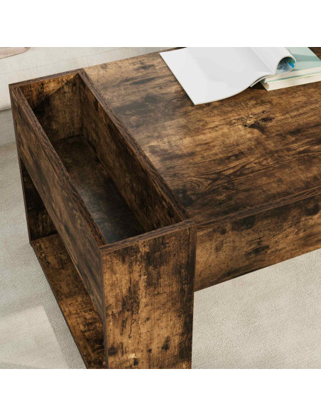 Tavolino da salotto Rovere fumé 110 x 50 x 41 cm