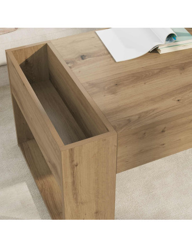Tavolino da salotto Rovere artigianale 110 x 50 x 41 cm