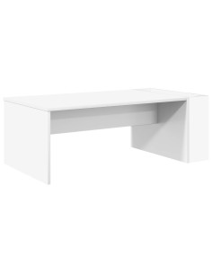 Tavolino da salotto Bianco 95 x 50 x 34 cm Legno multistrato 2