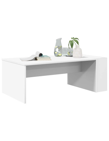 Tavolino da salotto Bianco 95 x 50 x 34 cm Legno multistrato