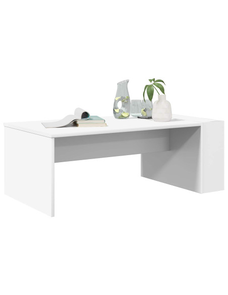 Tavolino da salotto Bianco 95 x 50 x 34 cm Legno multistrato