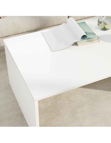 Tavolino da salotto Bianco 95 x 50 x 34 cm Legno multistrato