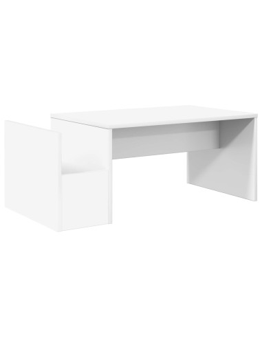 Tavolino da salotto Bianco 90 x 45 x 35 cm Legno multistrato