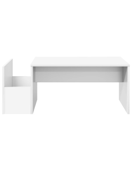 Tavolino da salotto Bianco 90 x 45 x 35 cm Legno multistrato