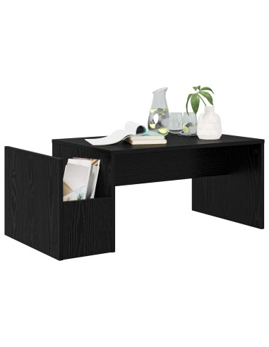 Tavolino da salotto Rovere Nero 90 x 45 x 35 cm