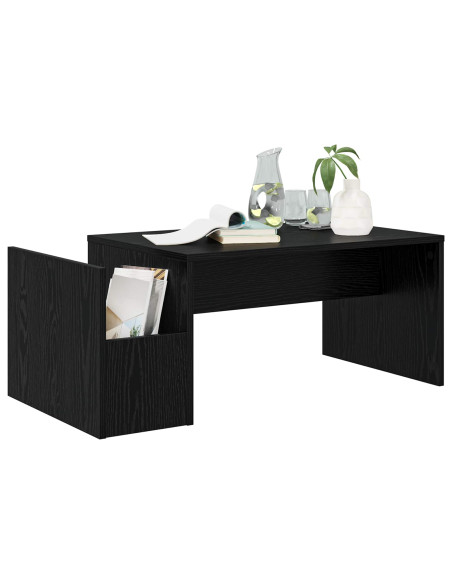 Tavolino da salotto Rovere Nero 90 x 45 x 35 cm