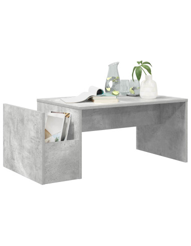 Tavolino da salotto Grigio cemento 90 x 45 x 35 cm