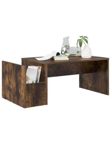 Tavolino da salotto Rovere fumé 90 x 45 x 35 cm