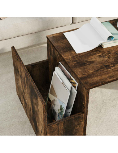 Tavolino da salotto Rovere fumé 90 x 45 x 35 cm