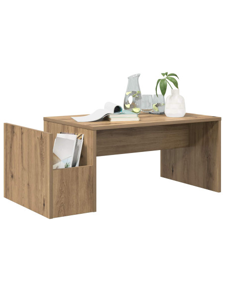 Tavolino da salotto Rovere artigianale 90 x 45 x 35 cm