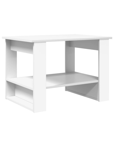 Tavolino da salotto Bianco 72 x 50 x 50 cm Legno multistrato