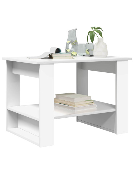 Tavolino da salotto Bianco 72 x 50 x 50 cm Legno multistrato