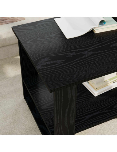 Tavolino da salotto Rovere Nero 72 x 50 x 50 cm