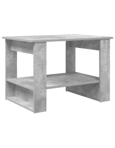 Tavolino da salotto Grigio cemento 72 x 50 x 50 cm 2