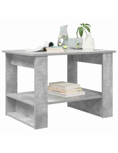 Tavolino da salotto Grigio cemento 72 x 50 x 50 cm