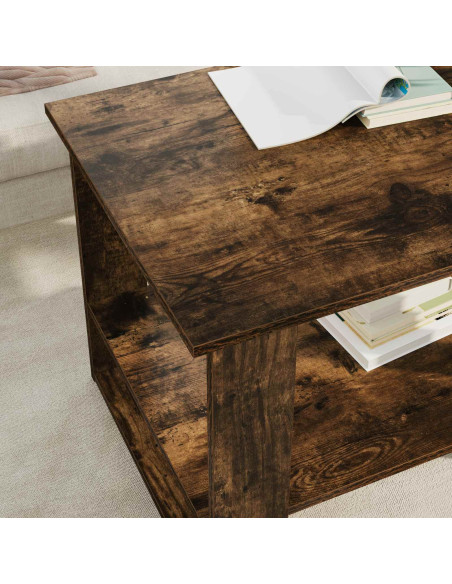 Tavolino da salotto Rovere fumé 72 x 50 x 50 cm