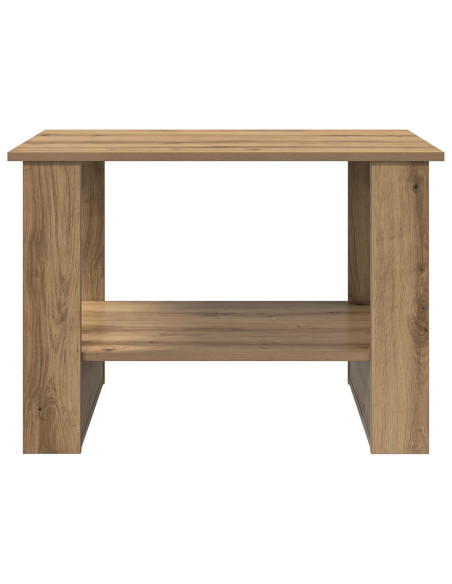 Tavolino da salotto Rovere artigianale 72 x 50 x 50 cm