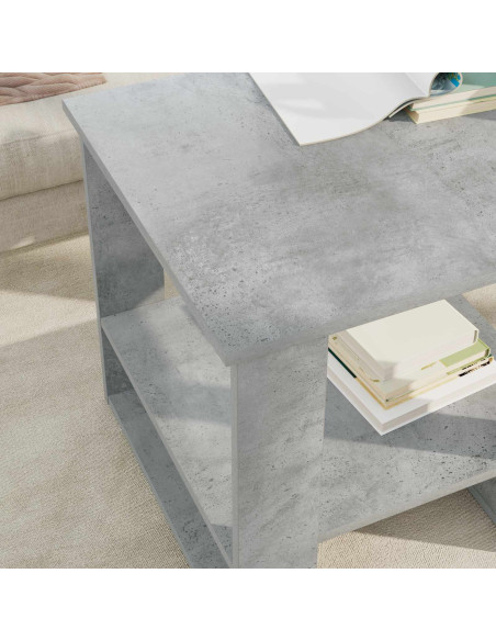 Tavolino da salotto Grigio cemento 51 x 50 x 50 cm
