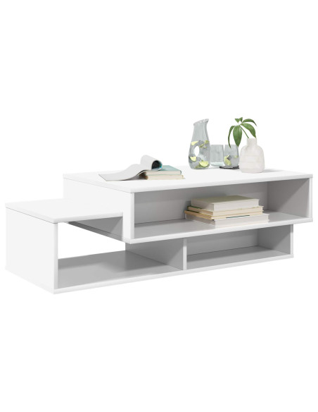 Tavolino da salotto Bianco 105 x 50 x 32,5 cm Legno multistrato