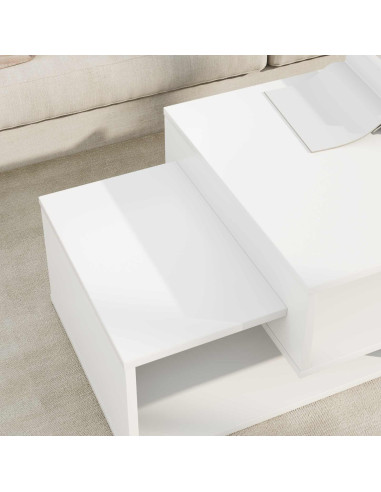 Tavolino da salotto Bianco 105 x 50 x 32,5 cm Legno multistrato