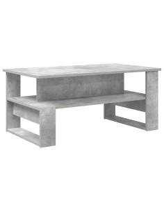 Tavolino da salotto Grigio cemento 90 x 50 x 40 cm 2