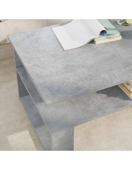Tavolino da salotto Grigio cemento 90 x 50 x 40 cm