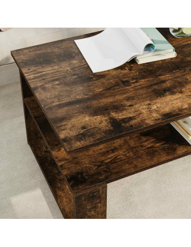 Tavolino da salotto Rovere fumé 90 x 50 x 40 cm