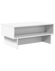 Tavolino da salotto Bianco 80 x 46 x 35 cm Legno multistrato 2