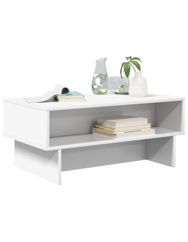 Tavolino da salotto Bianco 80 x 46 x 35 cm Legno multistrato