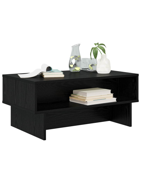 Tavolino da salotto Rovere Nero 80 x 46 x 35 cm