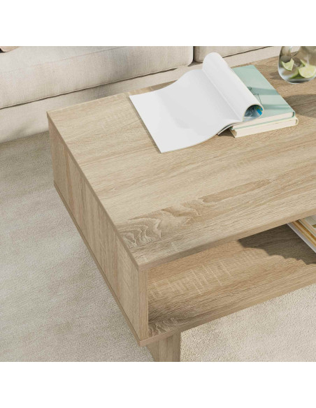 Tavolino da salotto Rovere Sonoma 80 x 46 x 35 cm