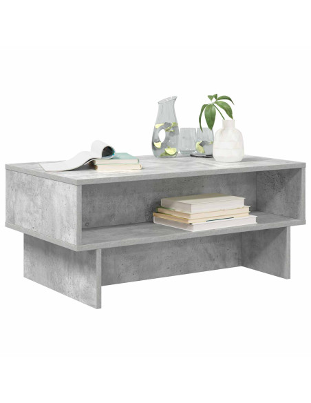Tavolino da salotto Grigio cemento 80 x 46 x 35 cm