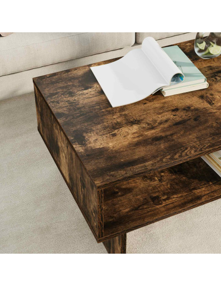 Tavolino da salotto Rovere fumé 80 x 46 x 35 cm