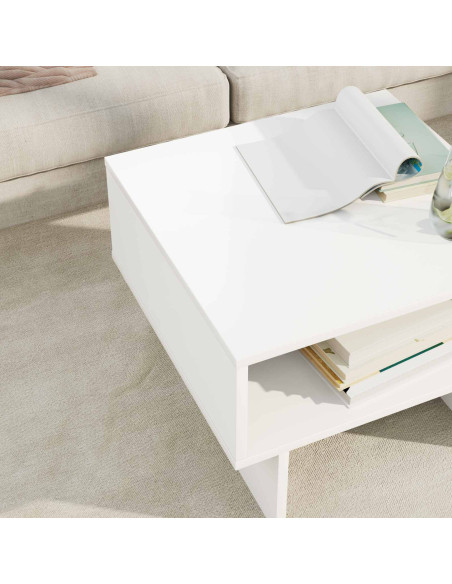 Tavolino da salotto Bianco 48 x 46 x 35 cm Legno multistrato