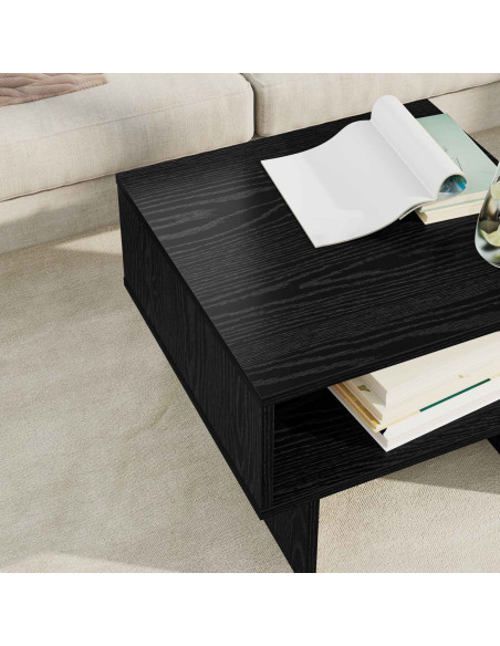 Tavolino da salotto Rovere Nero 48 x 46 x 35 cm