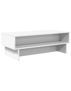 Tavolino da salotto Bianco 100 x 46 x 35 cm Legno multistrato 2