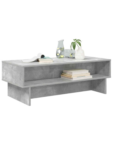 Tavolino da salotto Grigio cemento 100 x 46 x 35 cm