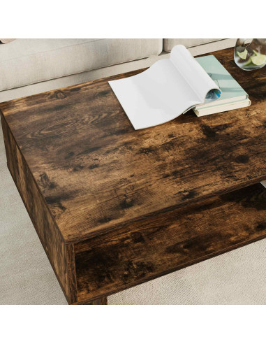 Tavolino da salotto Rovere fumé 100 x 46 x 35 cm